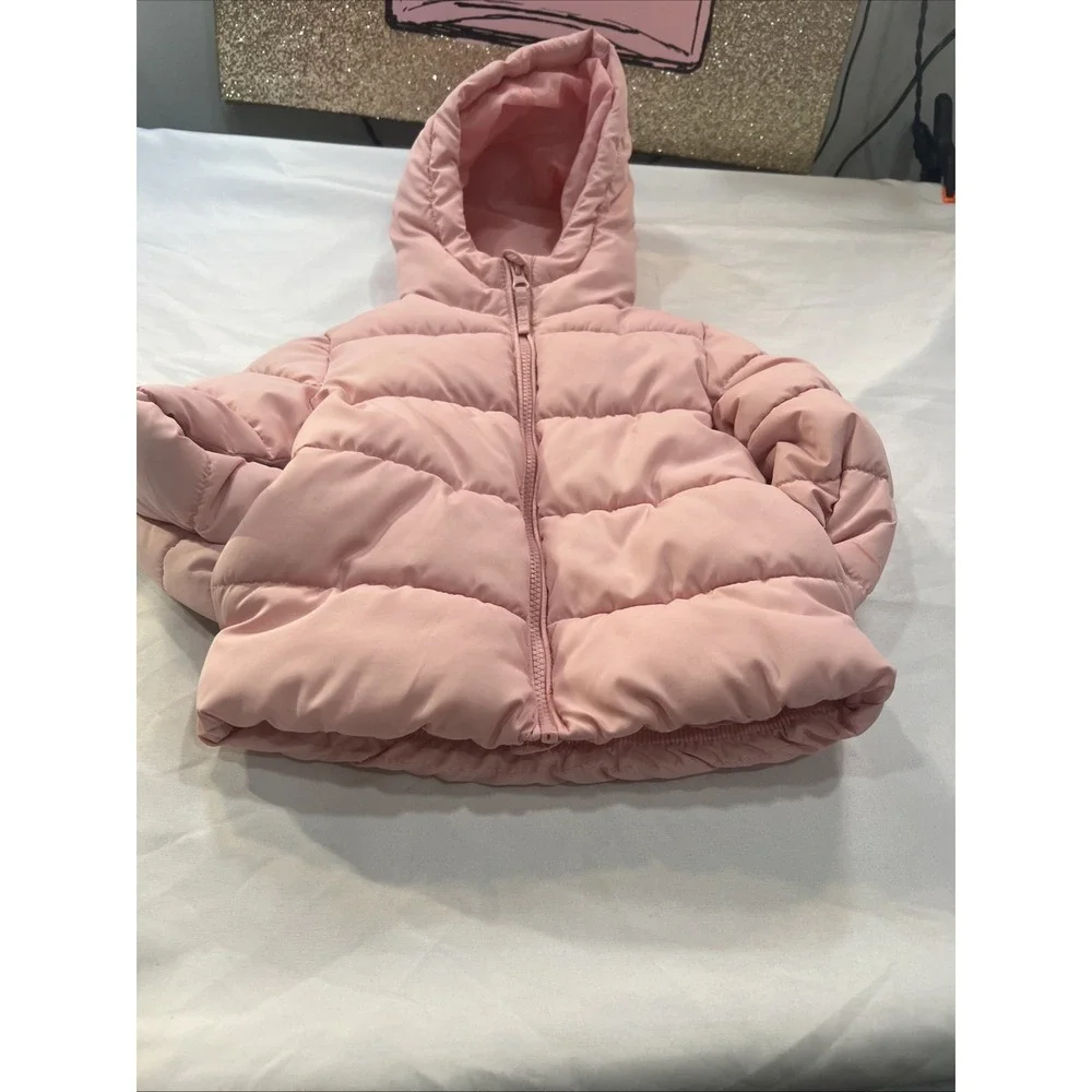 The Children's Place Girl Size 3t ‎ Clean Rose Hoodie Jacket Warm Packable Hang